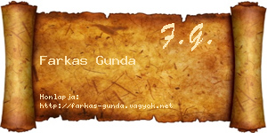 Farkas Gunda névjegykártya